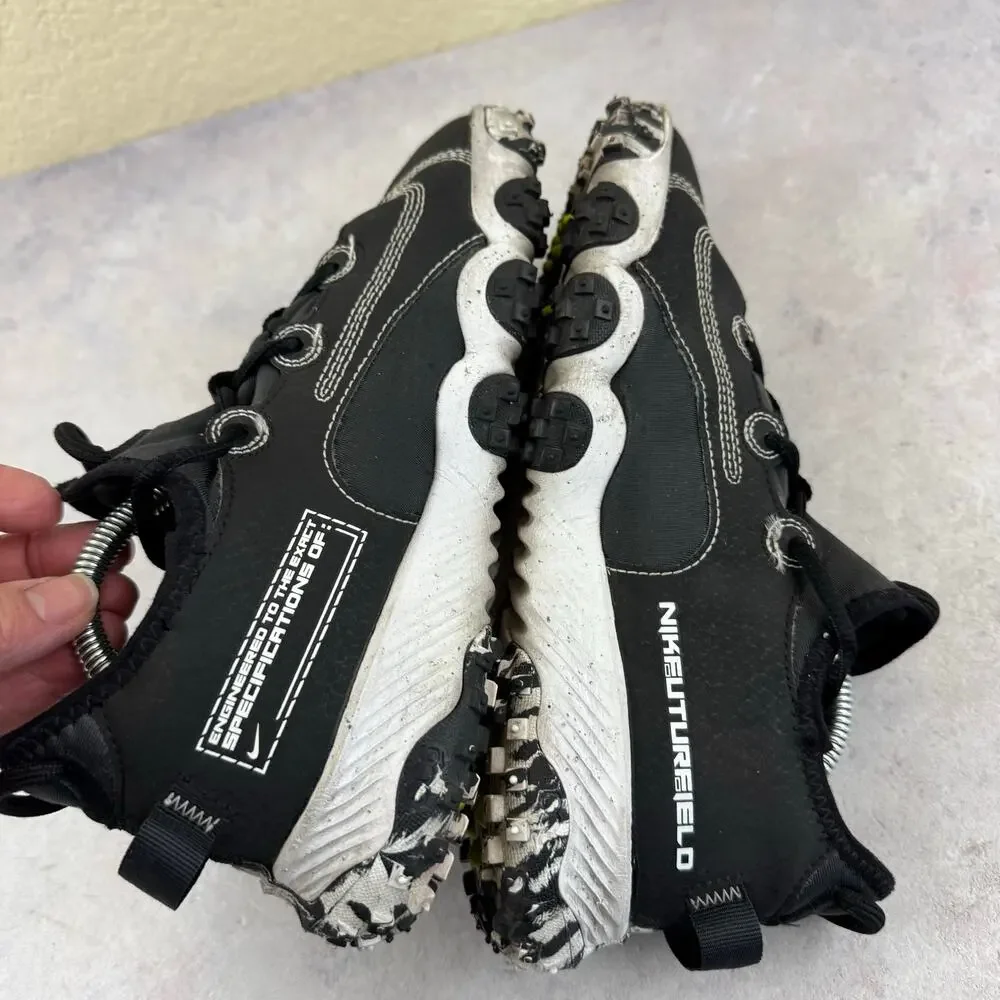 Nike Future Field Black White Turf Baseball Shoes DJ6949-002 Youth 5.5Y